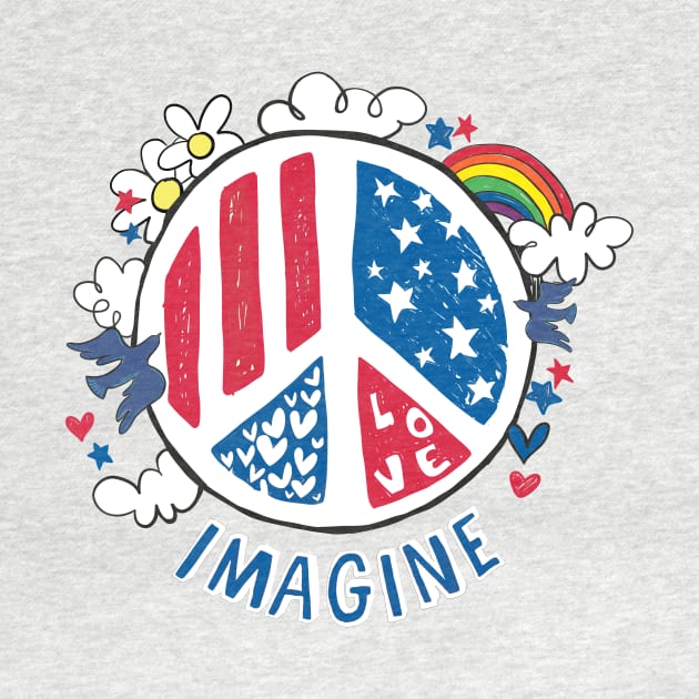 Imagine Love Imagine Peace by LittleBunnySunshine